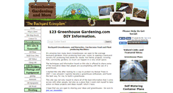Desktop Screenshot of 123-greenhouse-gardening.com