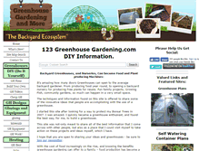 Tablet Screenshot of 123-greenhouse-gardening.com